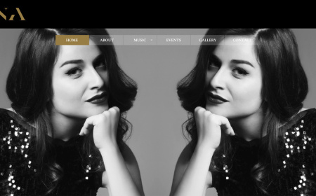 Website of the croatian musician Lana Janjanin (screen)