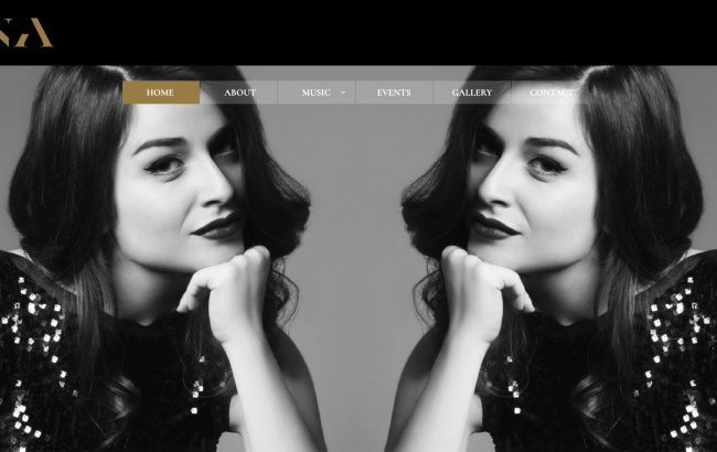 Website of the croatian musician Lana Janjanin (screen)